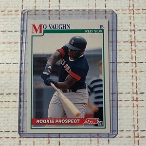 1991 ⚾️ Mo Vaughn Score MLB Baseball Sports Trading Card #750 - Rookie Prospect